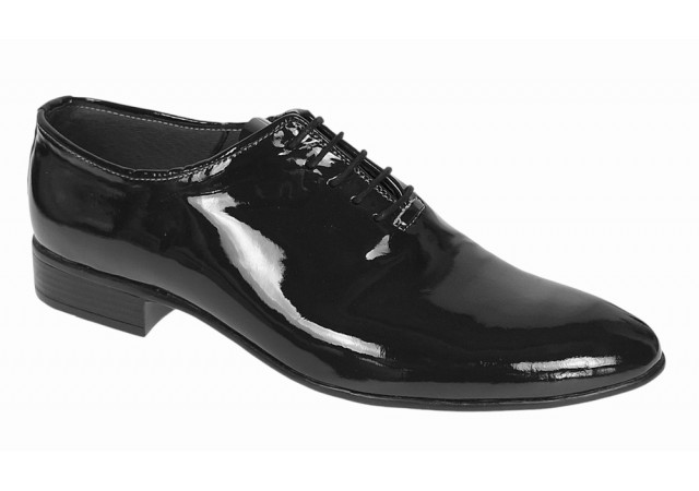 Pantofi barbati eleganti din piele naturala Negru LAC MOD1NLAC